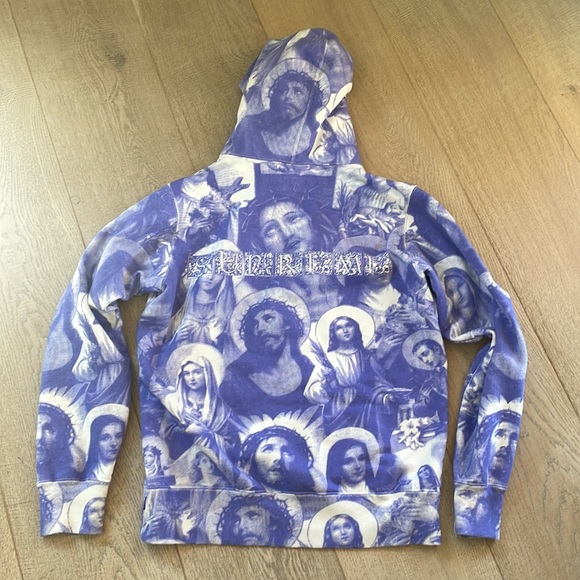 NEW WITH TAG SUPREME Sus and Mary Hooded purple Sweatshirt. Purchased in NYC - Picture 3 of 7